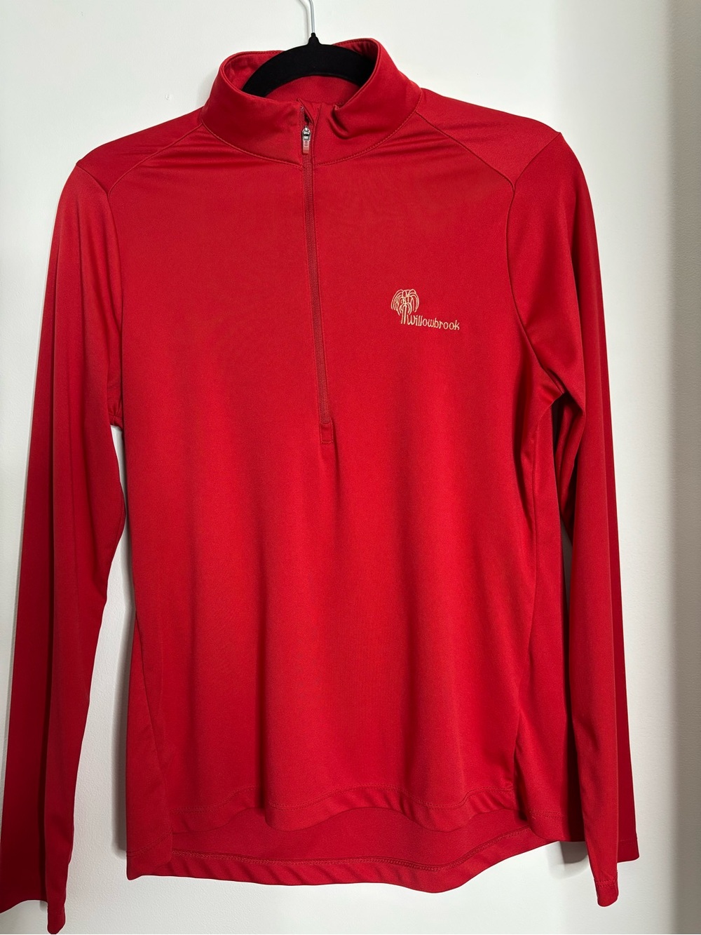 Antigua Women’s Red Long-Sleeve Half-Zip Rash Guard